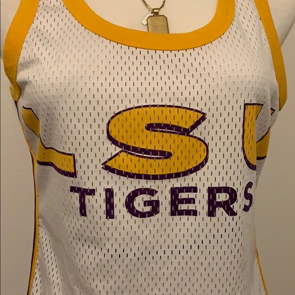 Mesh LSU tank top, size L, GUC - Picture 5 of 5